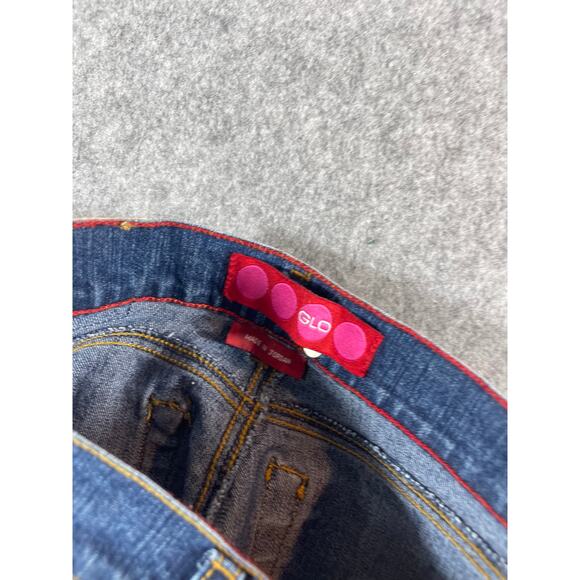 Women's Blue Flared Jeans - Picture 3 of 7